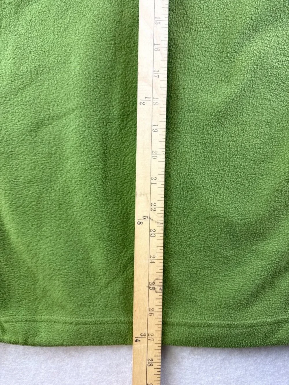 Columbia Sportswear Men's XL Green Full Zip Fleece Jacket Drawcord Hem Outdoor